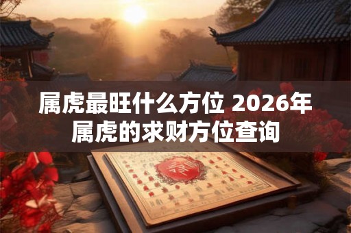 属虎最旺什么方位 2026年属虎的求财方位查询