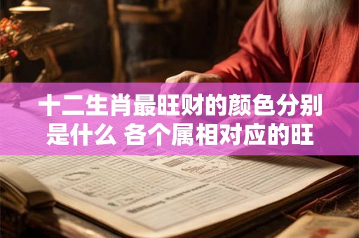 十二生肖最旺财的颜色分别是什么 各个属相对应的旺财色