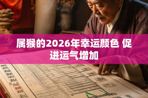 属猴的2026年幸运颜色 促进运气增加 属猴的2026年幸运颜色 促进运气增加
