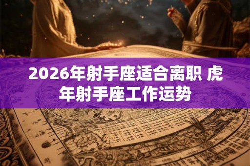 2026年射手座适合离职 虎年射手座工作运势