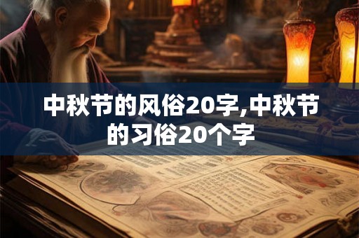 中秋节的风俗20字,中秋节的习俗20个字