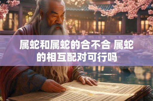 属蛇和属蛇的合不合 属蛇的相互配对可行吗