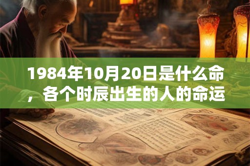 1984年10月20日是什么命,各个时辰出生的人的命运 1984年10月20日是什么命,各个时辰出生的人的命运