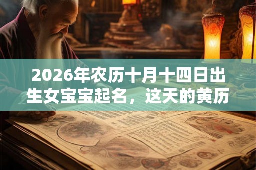2026年农历十月十四日出生女宝宝起名,这天的黄历怎样? 2026年农历十月十四日出生女宝宝起名,这天的黄历怎样?