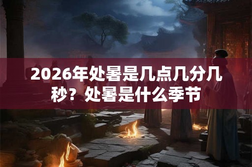 2026年处暑是几点几分几秒？处暑是什么季节