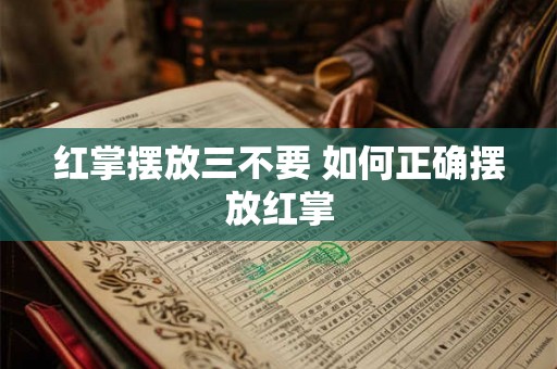 红掌摆放三不要 如何正确摆放红掌