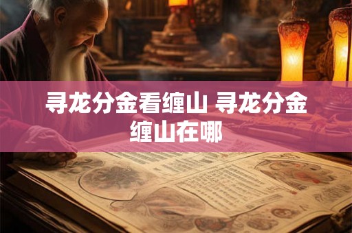 寻龙分金看缠山 寻龙分金缠山在哪 寻龙分金看缠山 寻龙分金缠山在哪