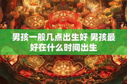 男孩一般几点出生好 男孩最好在什么时间出生