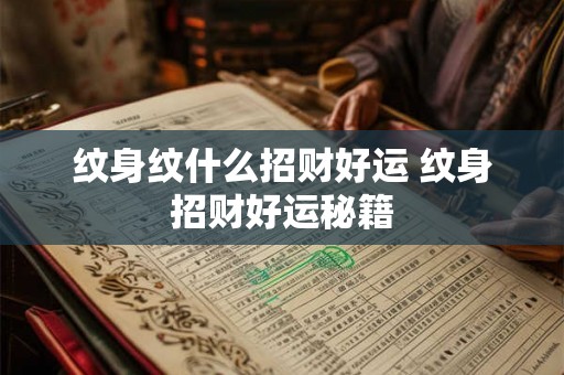 纹身纹什么招财好运 纹身招财好运秘籍