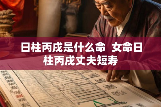 日柱丙戌是什么命 女命日柱丙戌丈夫短寿 日柱丙戌是什么命 女命日柱丙戌丈夫短寿