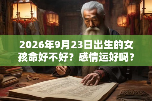 2026年9月23日出生的女孩命好不好？感情运好吗？