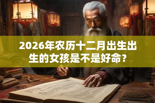 2026年农历十二月出生出生的女孩是不是好命？