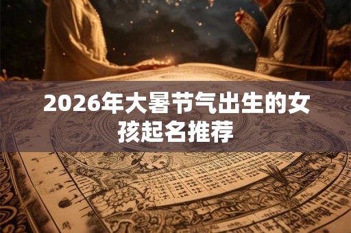 2026年大暑节气出生的女孩起名推荐