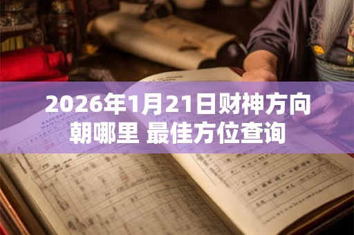 2026年1月21日财神方向朝哪里 最佳方位查询