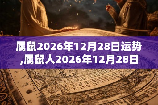 属鼠2026年12月28日运势,属鼠人2026年12月28日财运,生肖鼠2026年12月28日运势