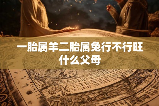 一胎属羊二胎属兔行不行旺什么父母