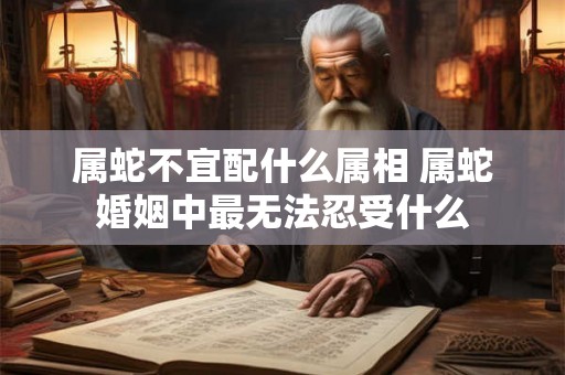 属蛇不宜配什么属相 属蛇婚姻中最无法忍受什么