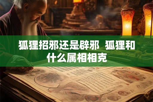 狐狸招邪还是辟邪  狐狸和什么属相相克