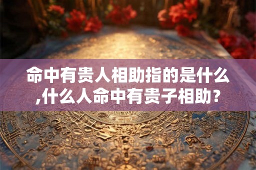 命中有贵人相助指的是什么,什么人命中有贵子相助？