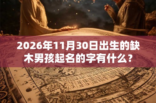2026年11月30日出生的缺木男孩起名的字有什么? 2026年11月30日出生的缺木男孩起名的字有什么?