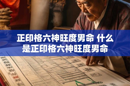 正印格六神旺度男命 什么是正印格六神旺度男命
