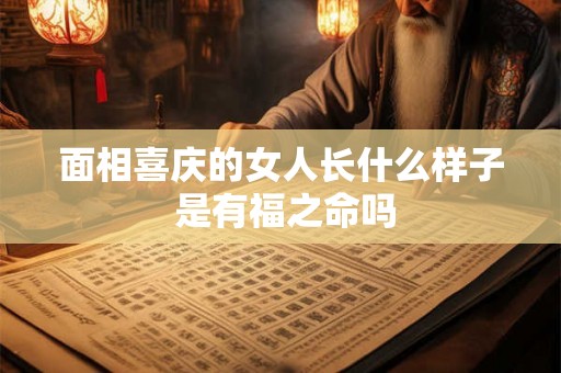 面相喜庆的女人长什么样子 是有福之命吗