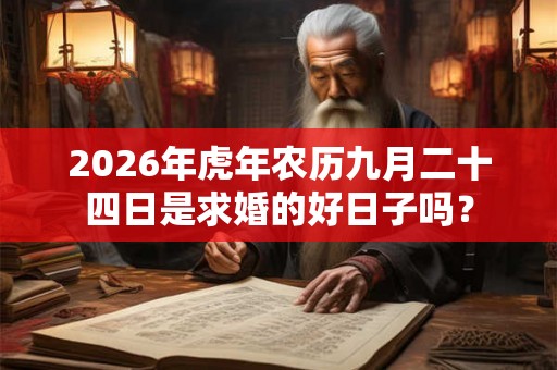 2026年虎年农历九月二十四日是求婚的好日子吗？