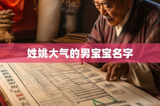 姓姚大气的男宝宝名字