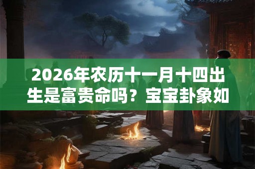2026年农历十一月十四出生是富贵命吗?宝宝卦象如何? 2026年农历十一月十四出生是富贵命吗?宝宝卦象如何?