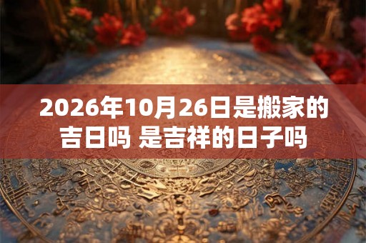 2026年10月26日是搬家的吉日吗 是吉祥的日子吗