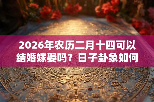 2026年农历二月十四可以结婚嫁娶吗？日子卦象如何？