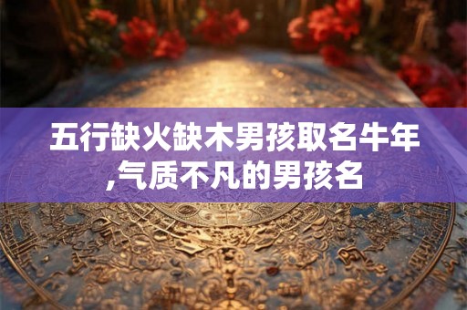 五行缺火缺木男孩取名牛年,气质不凡的男孩名