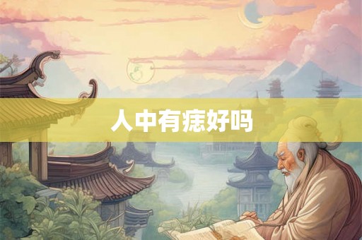 人中有痣好吗