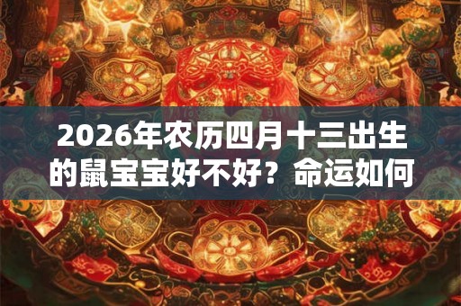2026年农历四月十三出生的鼠宝宝好不好？命运如何？