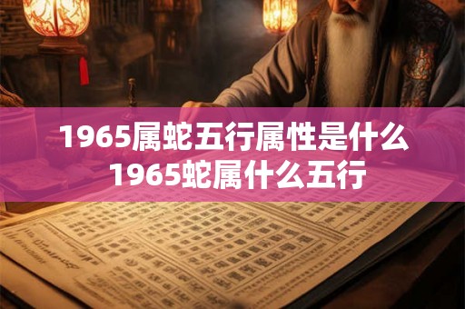 1965属蛇五行属性是什么 1965蛇属什么五行