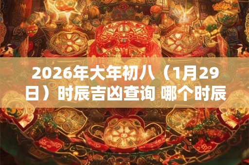 2026年大年初八（1月29日）时辰吉凶查询 哪个时辰最好