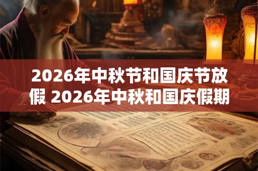 2026年中秋节和国庆节放假 2026年中秋和国庆假期吗
