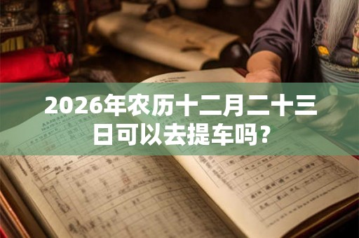 2026年农历十二月二十三日可以去提车吗? 2026年农历十二月二十三日可以去提车吗?