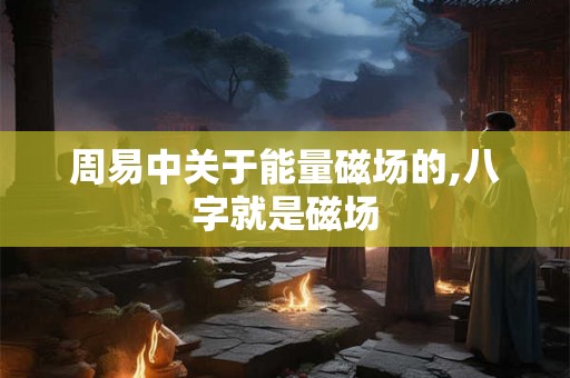 周易中关于能量磁场的,八字就是磁场