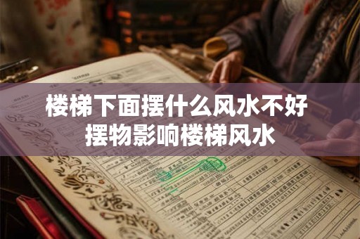 楼梯下面摆什么风水不好 摆物影响楼梯风水