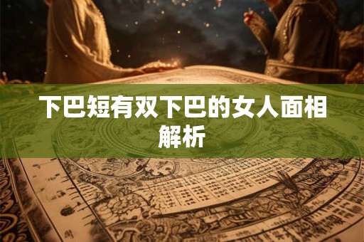 下巴短有双下巴的女人面相解析