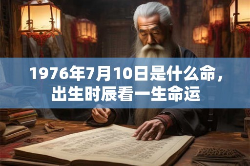 1976年7月10日是什么命，出生时辰看一生命运