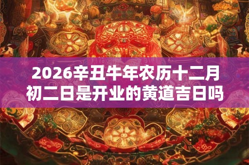 2026辛丑牛年农历十二月初二日是开业的黄道吉日吗？