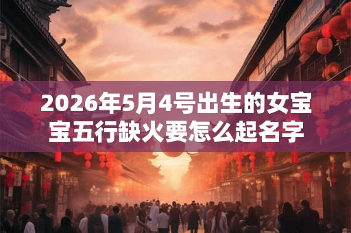 2026年5月4号出生的女宝宝五行缺火要怎么起名字
