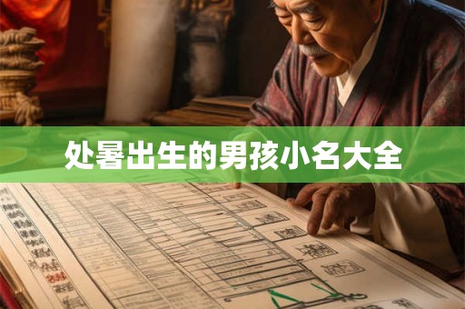 处暑出生的男孩小名大全