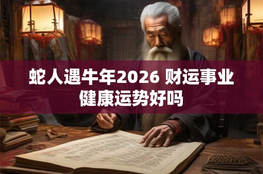 蛇人遇牛年2026 财运事业健康运势好吗