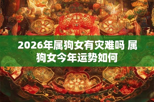 2026年属狗女有灾难吗 属狗女今年运势如何
