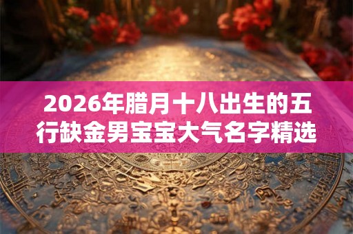 2026年腊月十八出生的五行缺金男宝宝大气名字精选