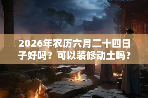 2026年农历六月二十四日子好吗？可以装修动土吗？