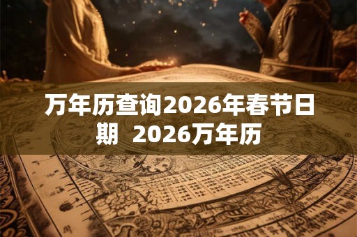 万年历查询2026年春节日期  2026万年历